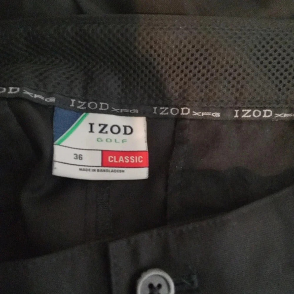 Izod Golf classic black shorts men's size 36 - Picture 4 of 7